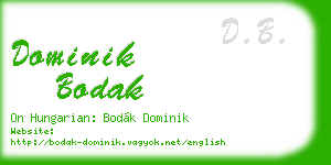dominik bodak business card
